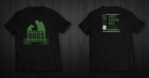 T-shirt Design by chandrayaan.creative for Got Your Six Support Dogs | Design: #11298239