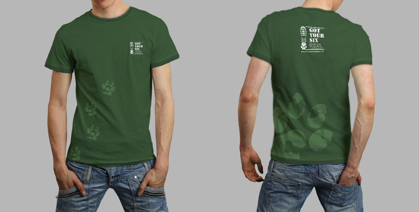 Diseño de Camiseta por SL Designer para Got Your Six Support Dogs | Diseño #11260771