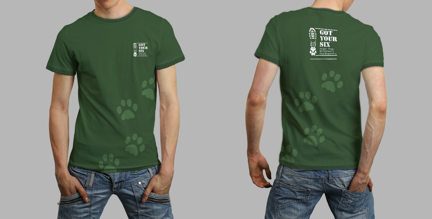 T-shirt Design by SL Designer for Got Your Six Support Dogs | Design #11260834