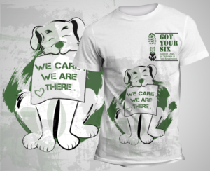 PTSD Service Dogs for Veterans Design for T-shirt and business cards | T-shirt Design by SAI DESIGNS