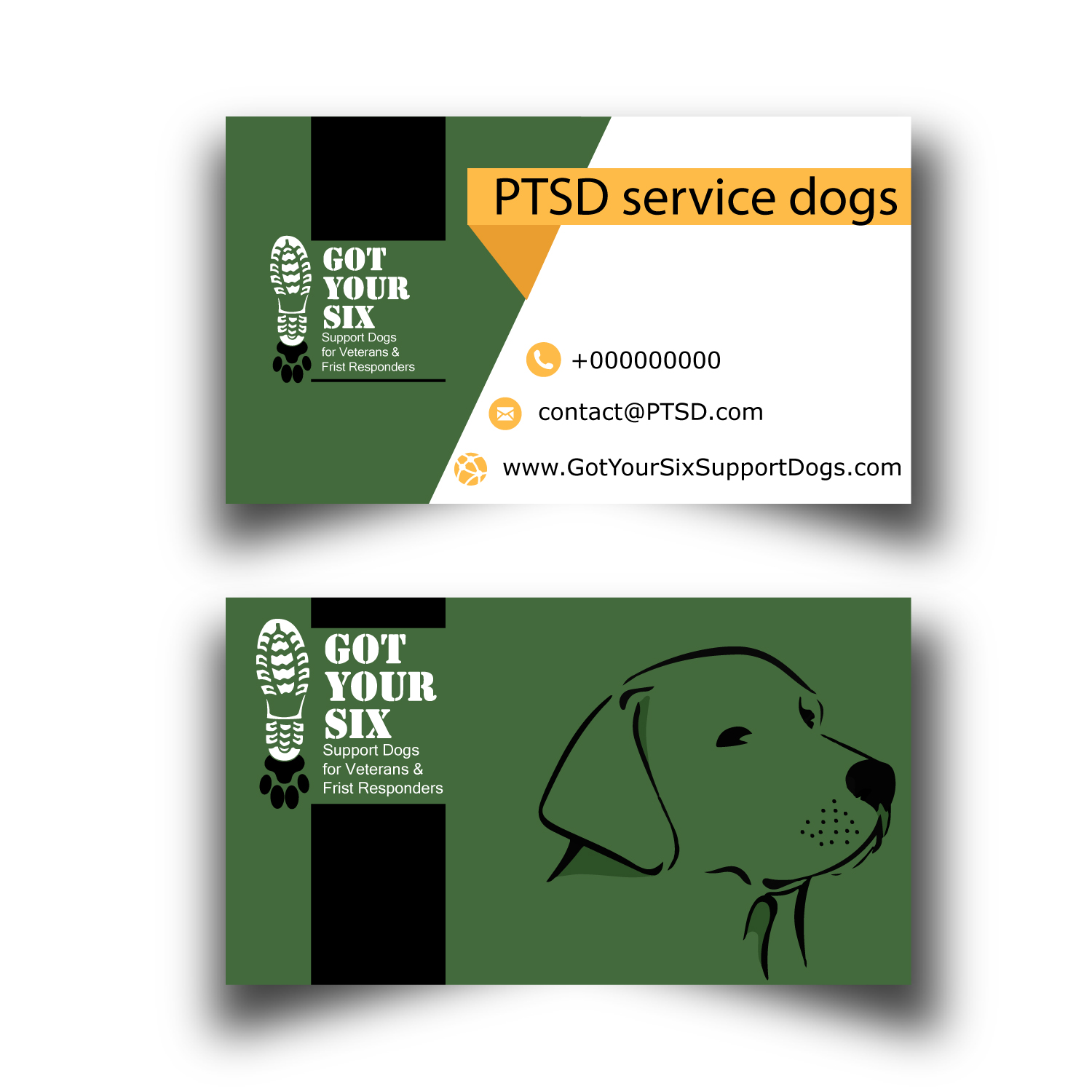 Diseño de Camiseta por Manju Agni para Got Your Six Support Dogs | Diseño #11333004