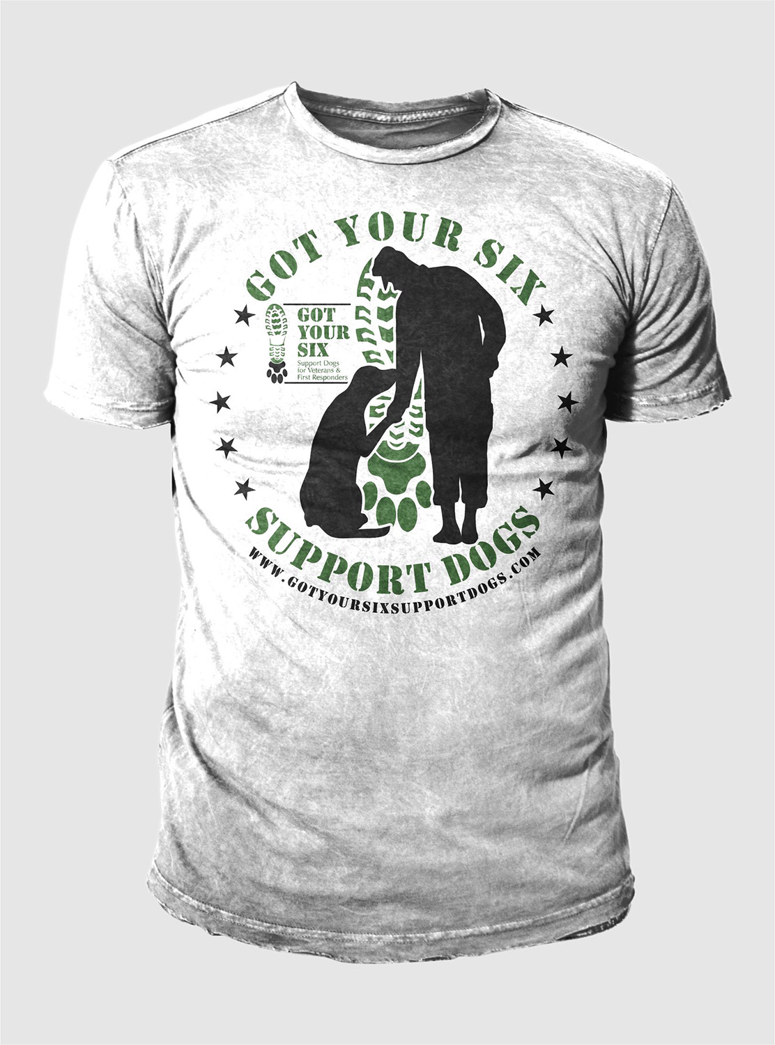 Diseño de Camiseta por 777SKY para Got Your Six Support Dogs | Diseño #11292844