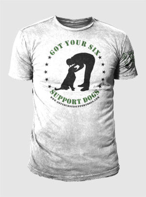 T-shirt Design by 777SKY for Got Your Six Support Dogs | Design: #11303494
