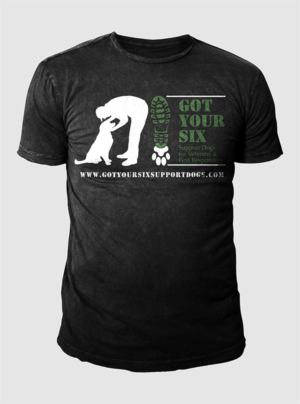 PTSD Service Dogs for Veterans Design for T-shirt and business cards | T-shirt Design by 777SKY