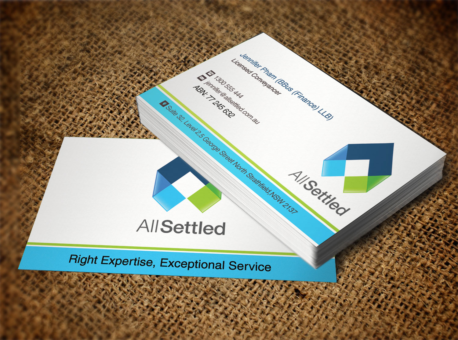 Diseño de Tarjeta de Presentación por Monna para All Settled | Diseño #11277014
