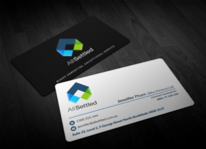 Visitenkarten-Design von Pointless Pixels India für All Settled | Design: #11364365