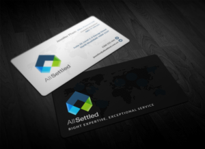 AllSettled needs a modern business card | Business Card Design by Pointless Pixels India