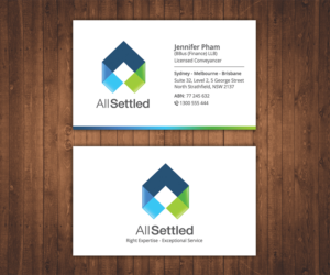 Visitenkarten-Design von Stylez Designz für All Settled | Design: #11357988