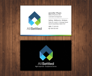 Visitenkarten-Design von Stylez Designz für All Settled | Design: #11357990