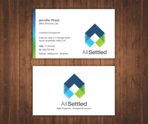 Visitenkarten-Design von Stylez Designz für All Settled | Design: #11357991