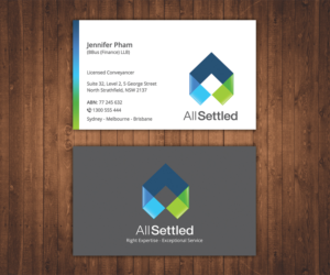 Visitenkarten-Design von Stylez Designz für All Settled | Design: #11357992