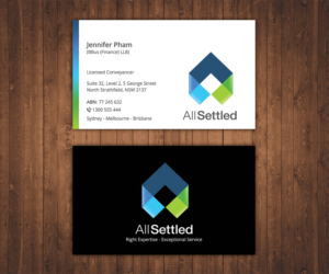 Visitenkarten-Design von Stylez Designz für All Settled | Design: #11357996