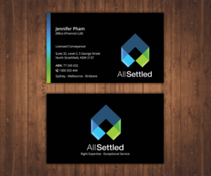 AllSettled needs a modern business card | Business Card Design by Stylez Designz
