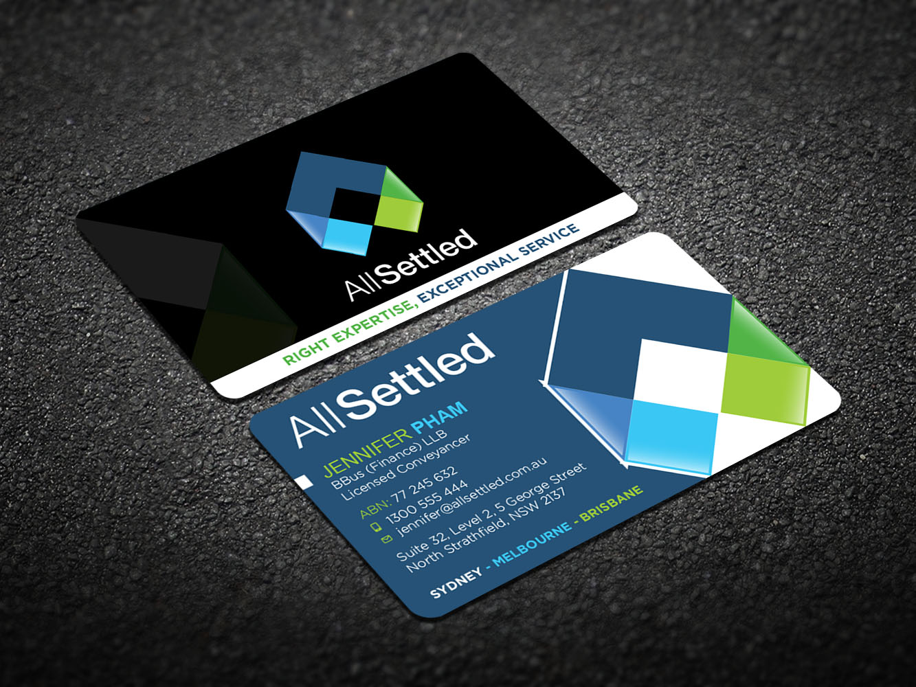 Visitenkarten-Design von Verified artistry (Design garden) für All Settled | Design #11278710
