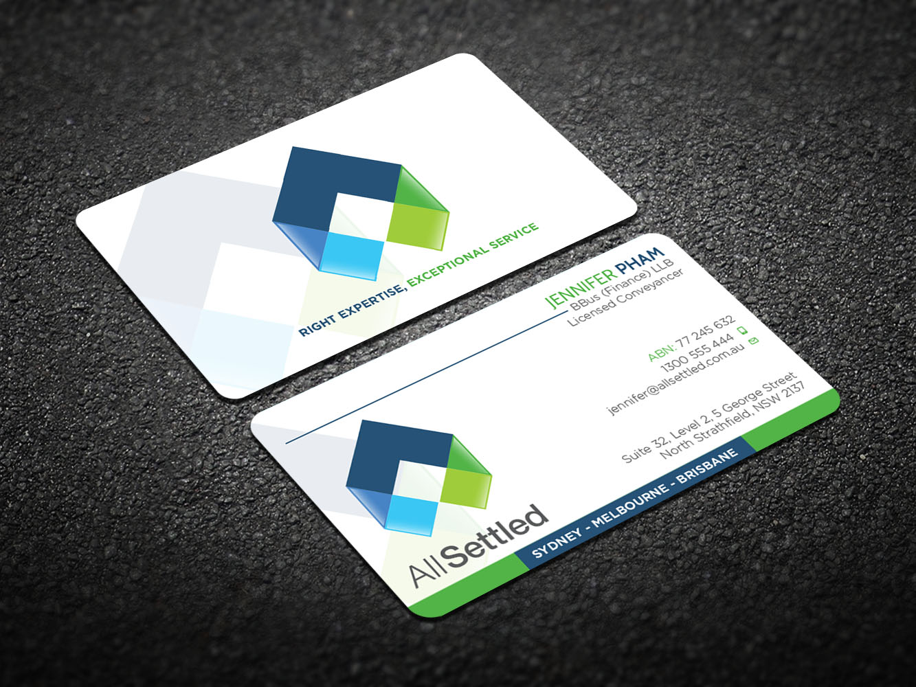 Visitenkarten-Design von Verified artistry (Design garden) für All Settled | Design #11278713