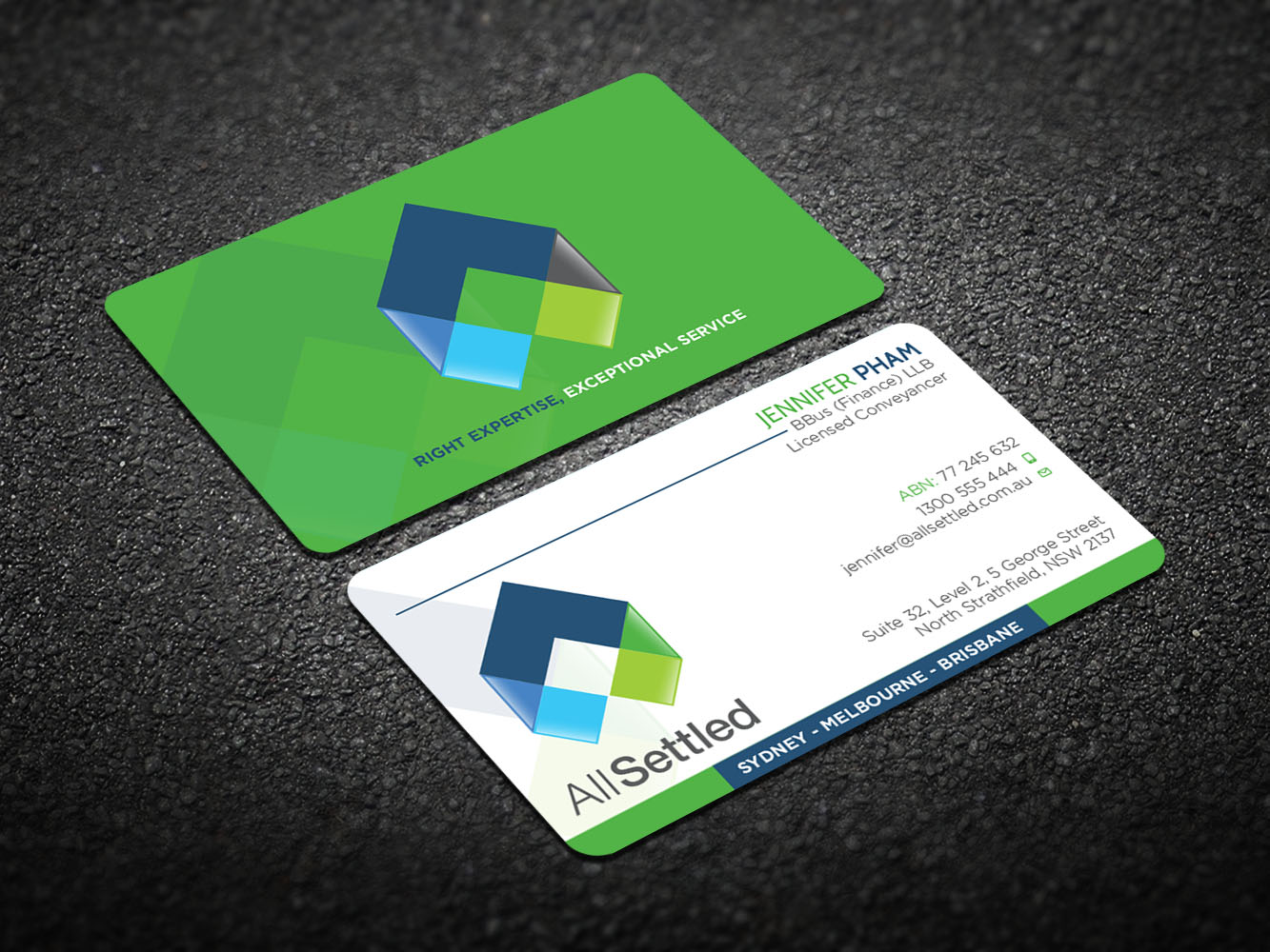 Visitenkarten-Design von Verified artistry (Design garden) für All Settled | Design #11278715