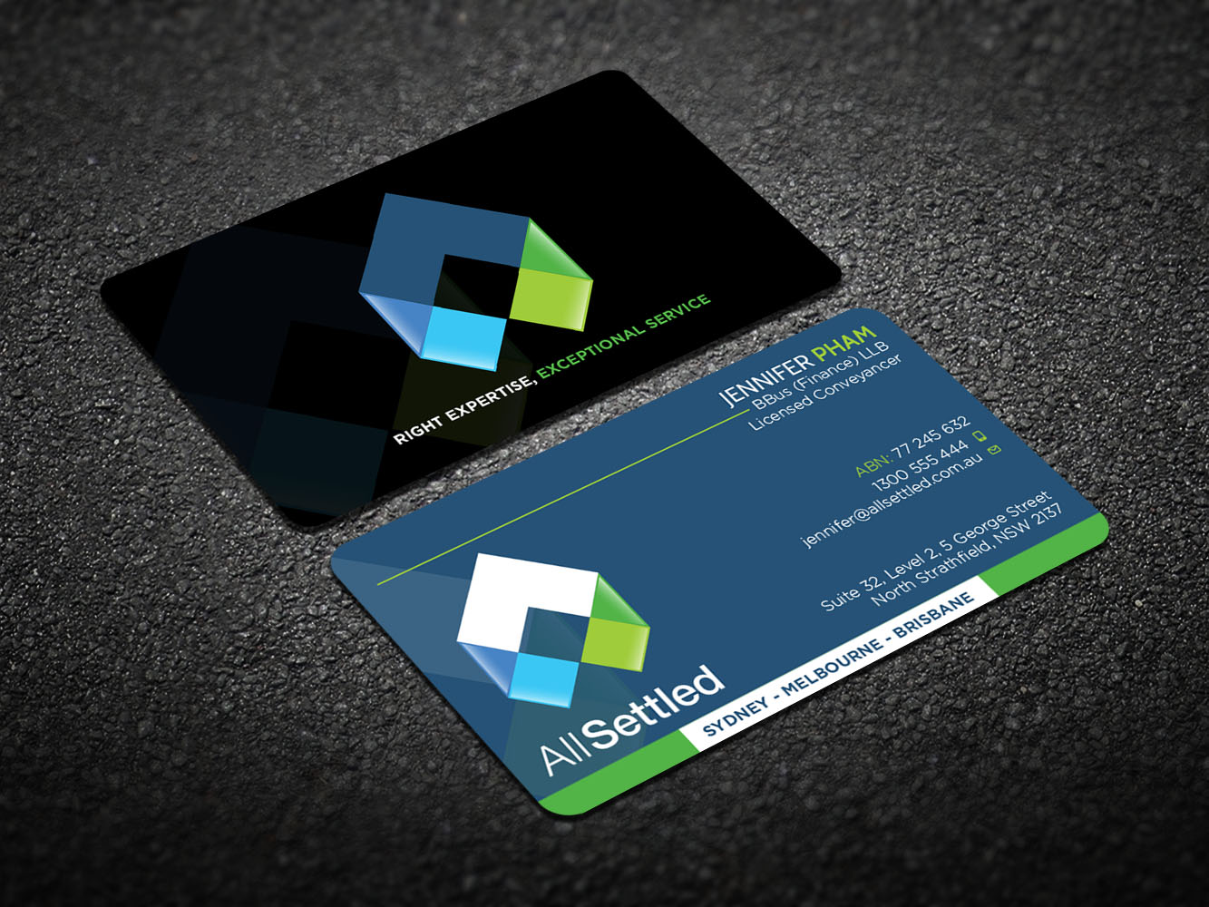 Visitenkarten-Design von Verified artistry (Design garden) für All Settled | Design #11278716