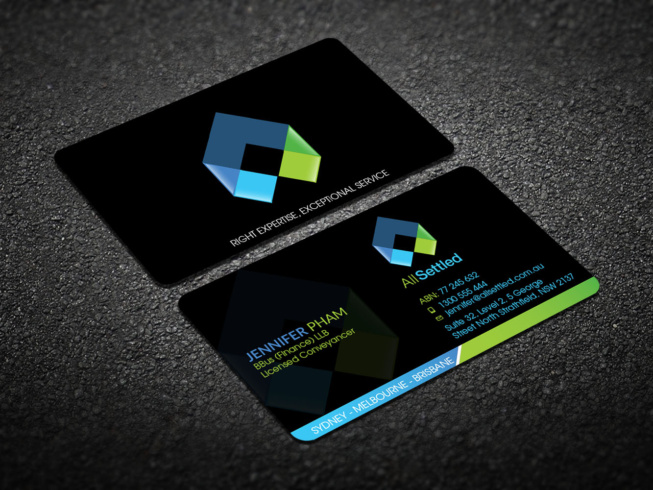 Visitenkarten-Design von Verified artistry (Design garden) für All Settled | Design #11278731