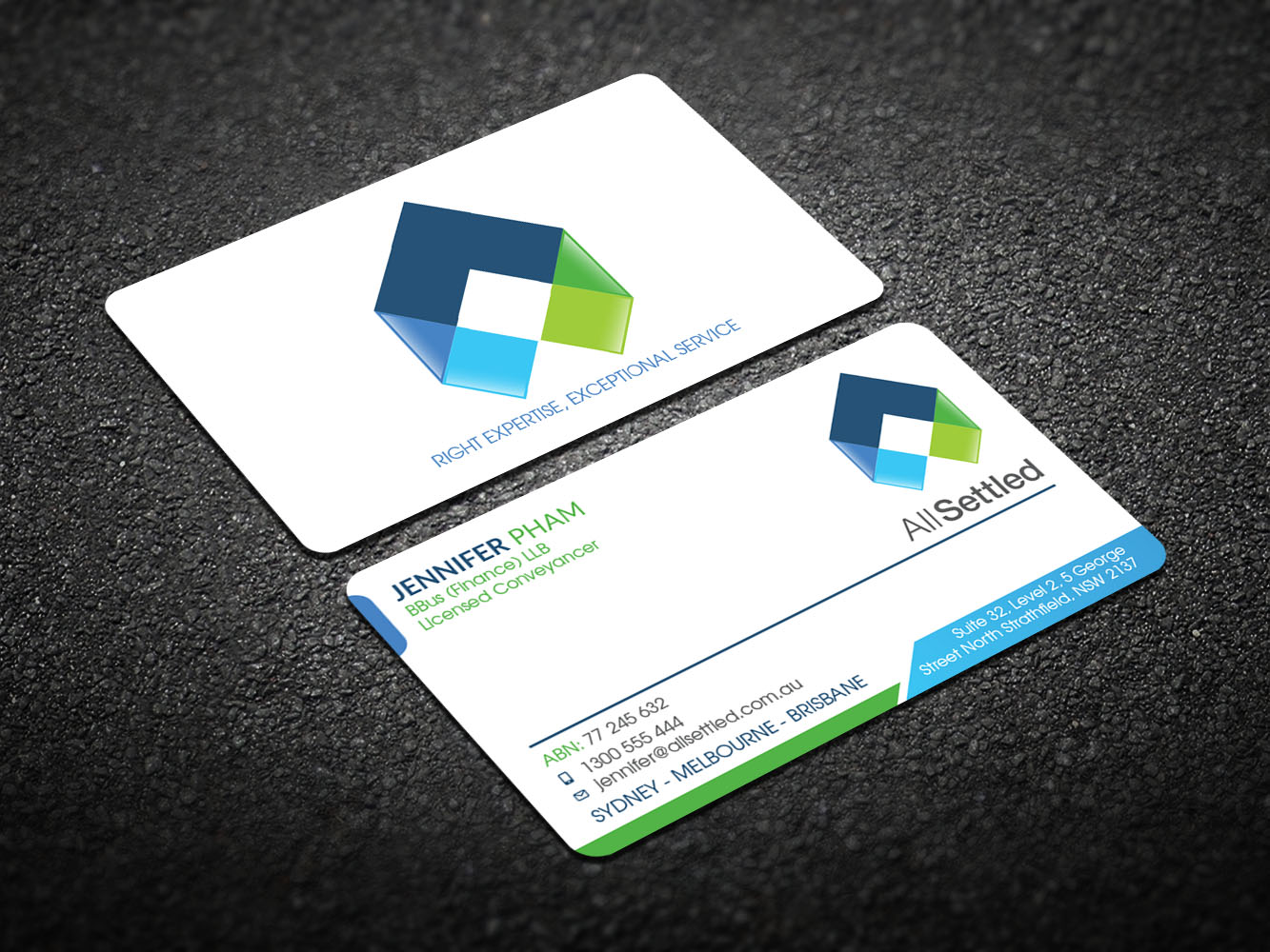 Visitenkarten-Design von Verified artistry (Design garden) für All Settled | Design #11278732