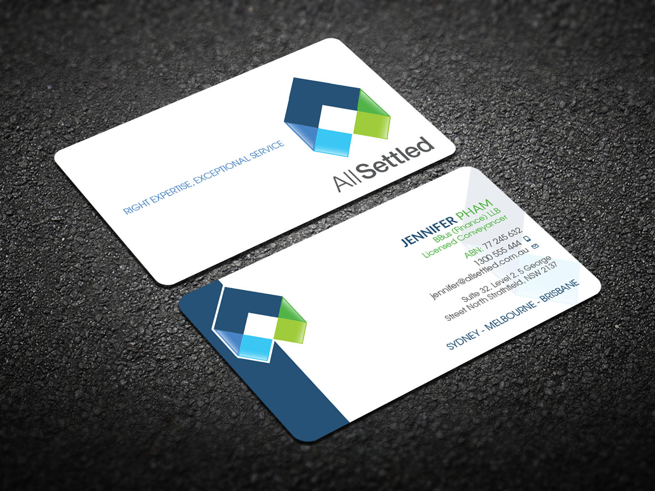 Visitenkarten-Design von Verified artistry (Design garden) für All Settled | Design #11278735