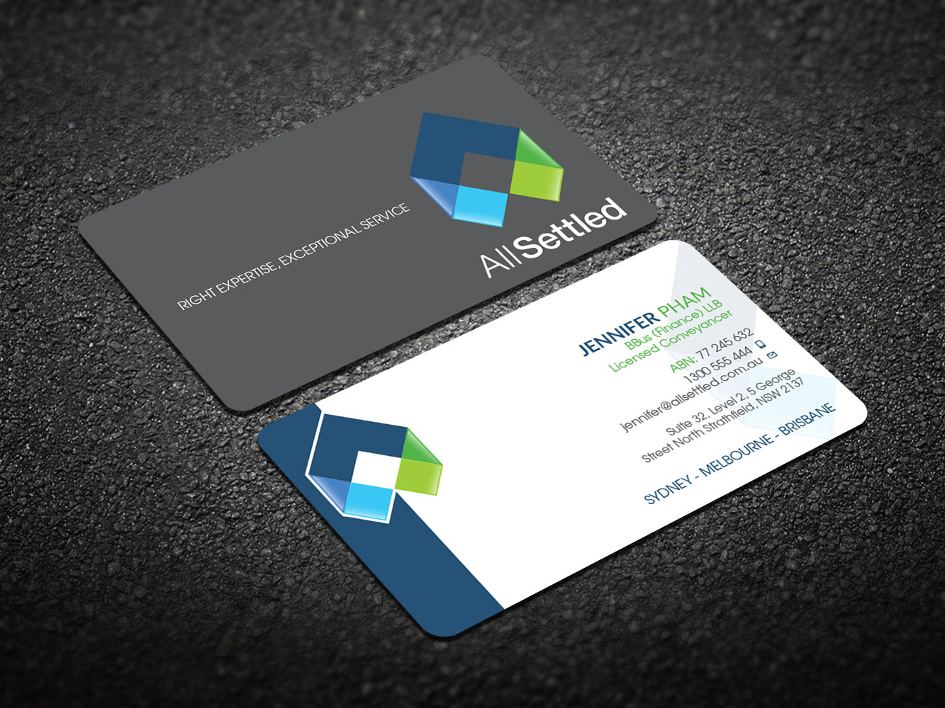 Visitenkarten-Design von Verified artistry (Design garden) für All Settled | Design #11278737