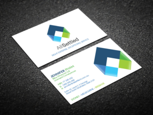 Business Card Design by Verified artistry (Design garden) for All Settled | Design: #11278740