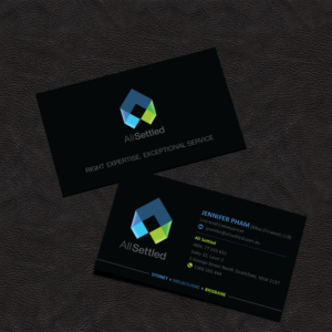 Visitenkarten-Design von Grafactory für All Settled | Design: #11285161