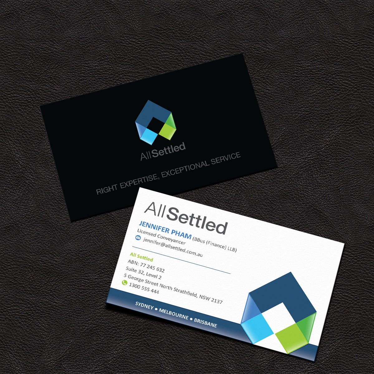 Business Card Design by Grafactory for All Settled | Design #11285594
