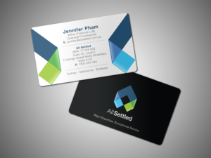 AllSettled needs a modern business card | Business Card Design by Grafactory