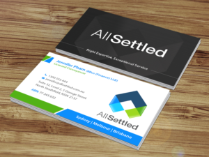 Business Card Design by Creations Box 2015 for All Settled | Design: #11292490