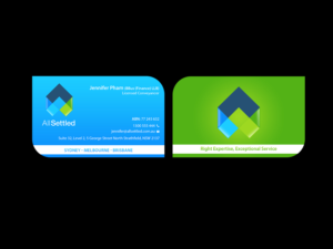 Business Card Design by Creations Box 2015 for All Settled | Design: #11292510