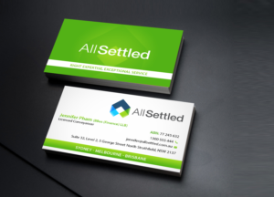 Visitenkarten-Design von Creations Box 2015 für All Settled | Design: #11292514
