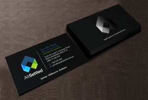 AllSettled needs a modern business card | Business Card Design by chandrayaan.creative