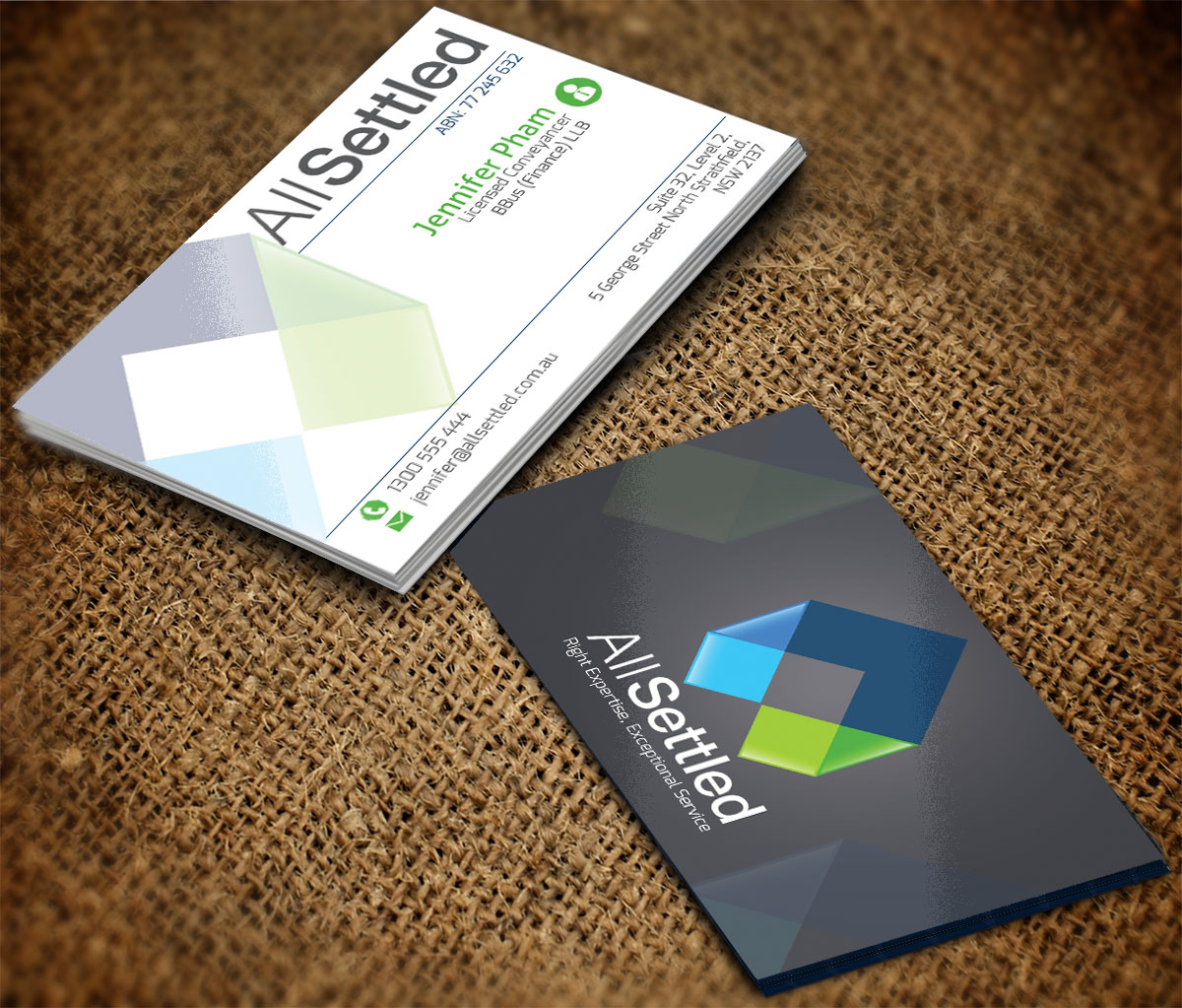 Business Card Design by gayathrik2244 for All Settled | Design #11361301