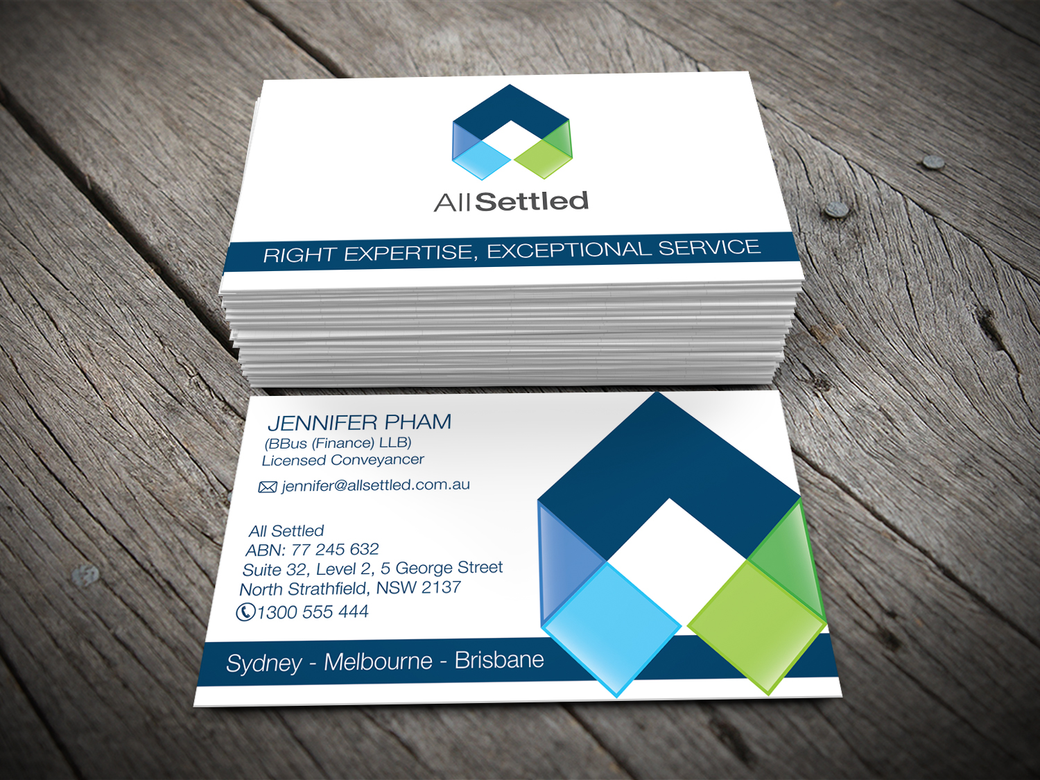 Diseño de Tarjeta de Presentación por alhemique1 para All Settled | Diseño #11277090