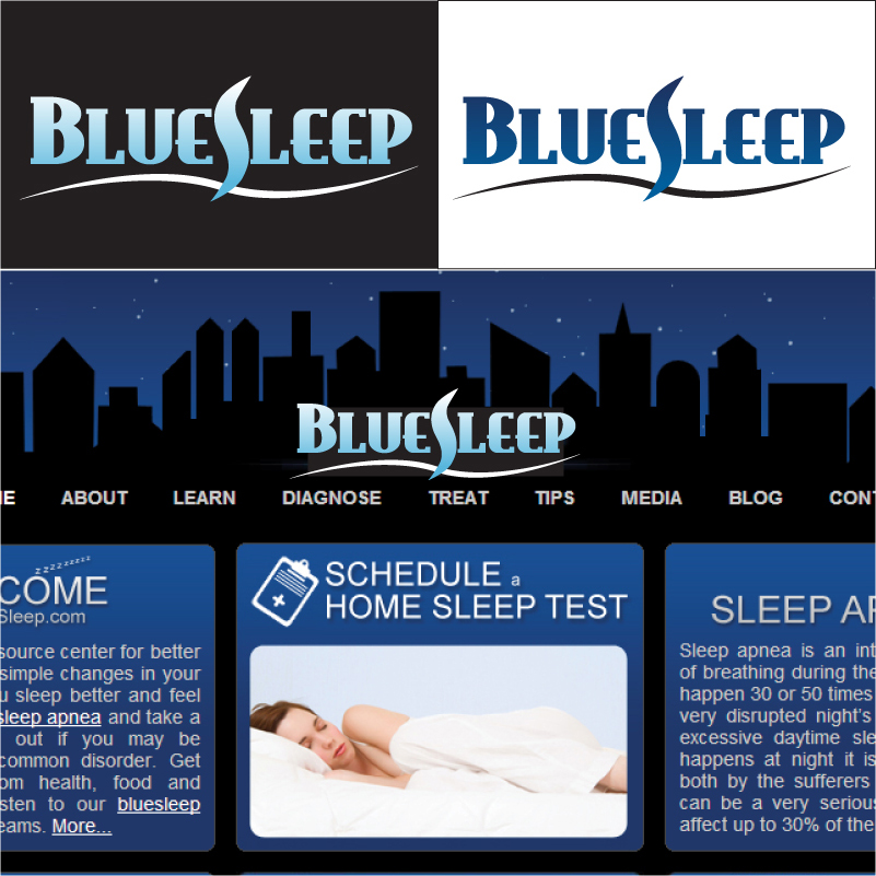 Logo Design by deadairspace for Bluesleep | Design #23723