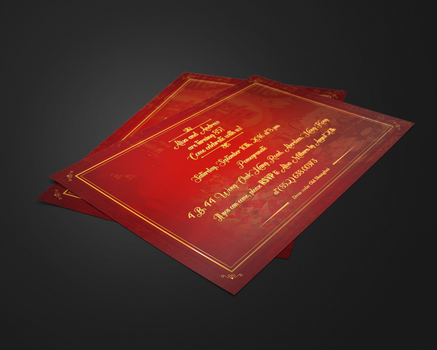 Invitation Design by Nightmist for Ovehongkong | Design #11453161