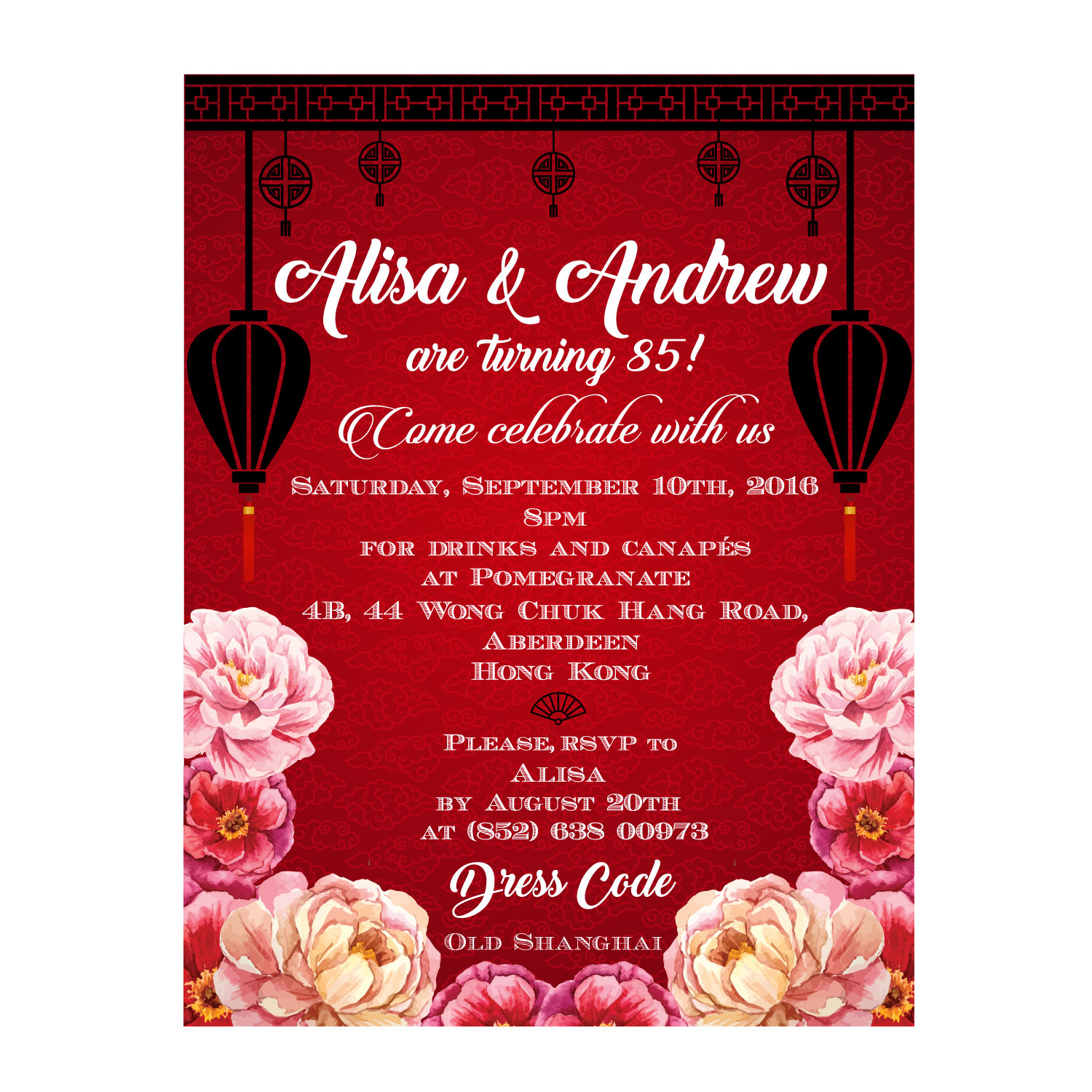 Invitation Design by sayurimatsuda for Ovehongkong | Design #11545917