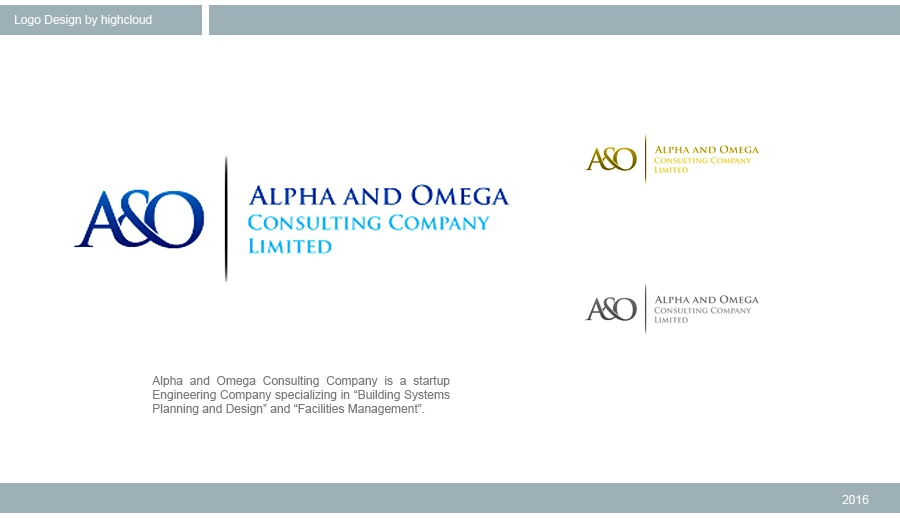 Design de Logo par highcloud pour Alpha and Omega Consulting Company Limited | Design #11321207