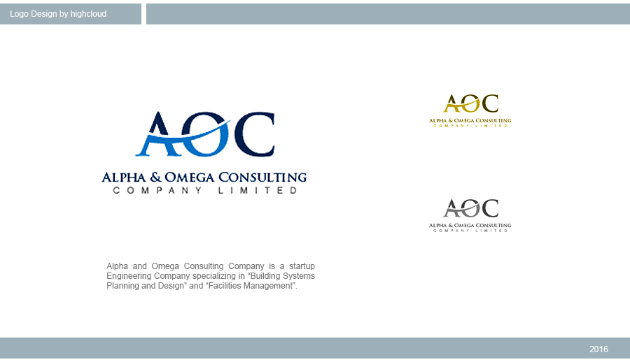 Logo Design by highcloud for Alpha and Omega Consulting Company Limited | Design #11321227