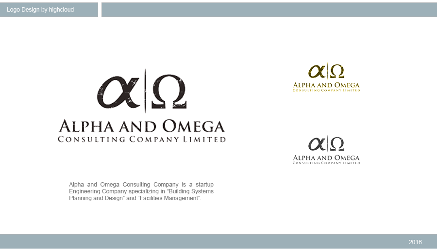 Logo Design by highcloud for Alpha and Omega Consulting Company Limited | Design #11327241