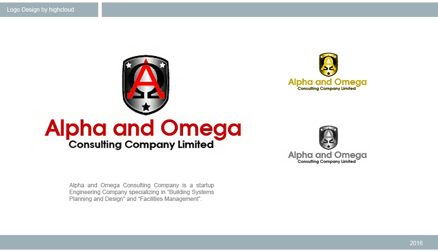 Logo Design by highcloud for Alpha and Omega Consulting Company Limited | Design #11327242