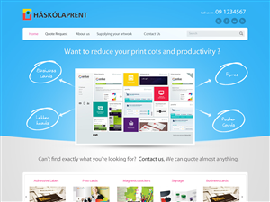 Web Design by designerkochi for Haskolaprent | Design: #2317549