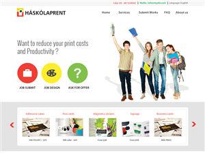 Web Design by designerkochi for Haskolaprent | Design: #2351821