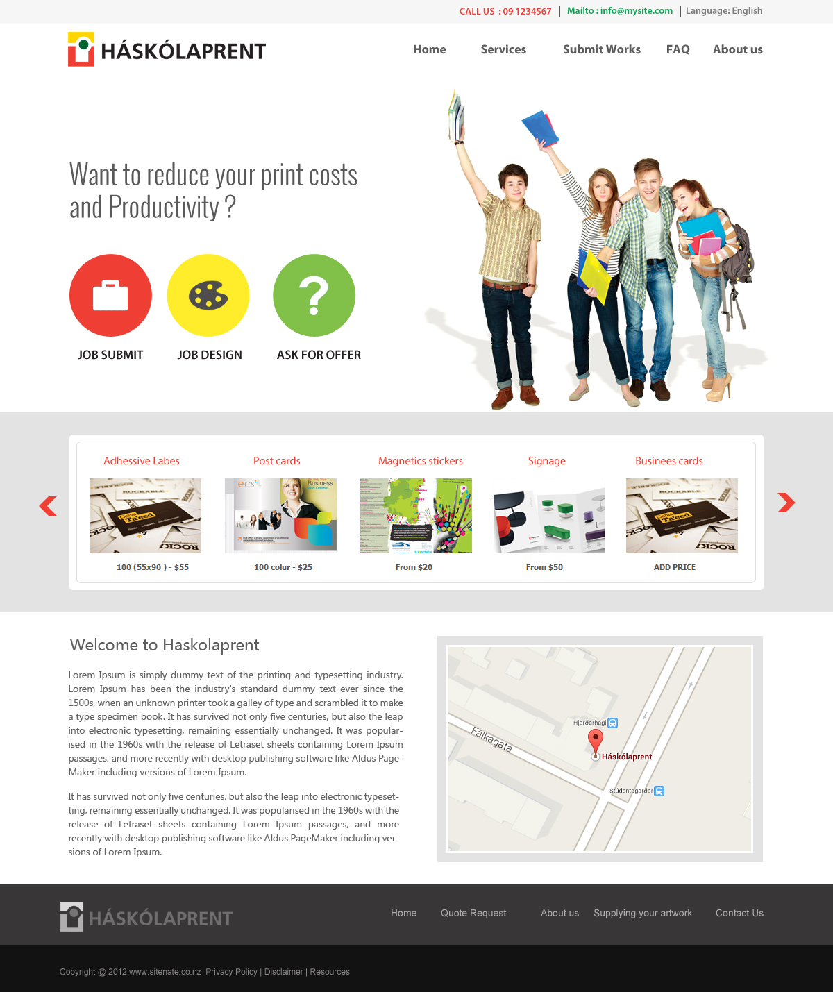Diseño Web por designerkochi para Haskolaprent | Diseño #2372242