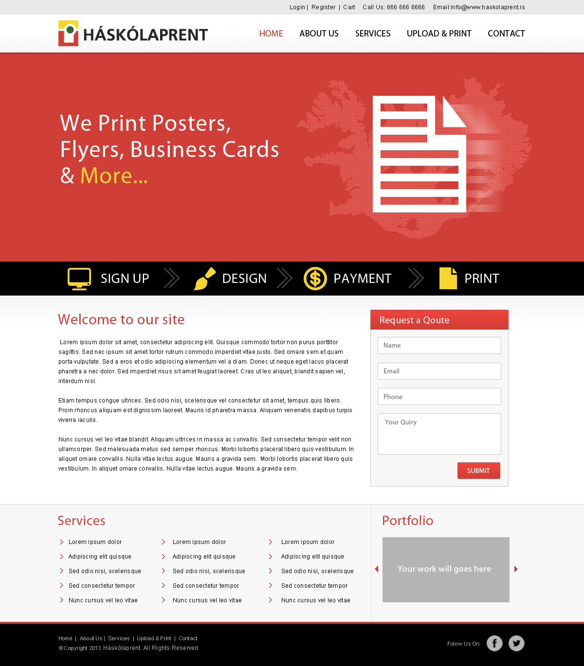 Web Design by Susmita Paul for Haskolaprent | Design #2306630