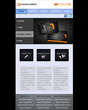 Web Design by Dimitar Alishahov for Haskolaprent | Design: #2317408