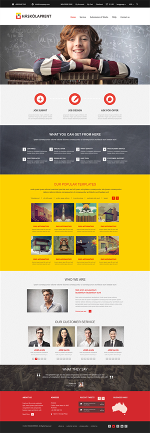 Diseño Web por Silverfox Studio para Haskolaprent | Diseño: #2353777