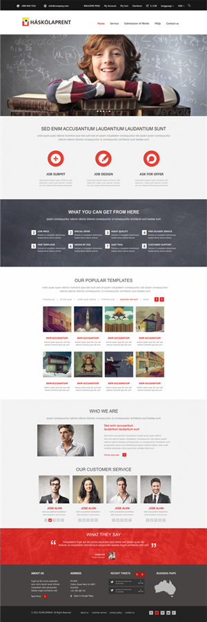 Diseño Web por Silverfox Studio para Haskolaprent | Diseño: #2353780