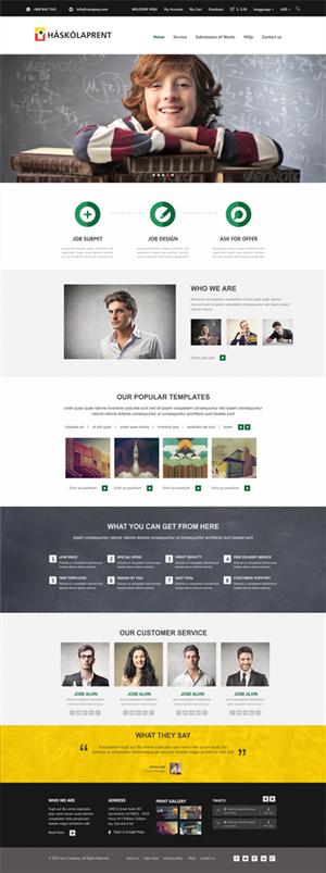 Diseño Web por Silverfox Studio para Haskolaprent | Diseño: #2354265